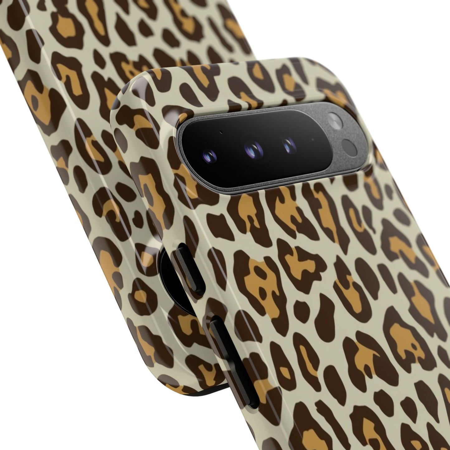 Leopard Print Tough Phone Case — Durable Protective Animal Print Case