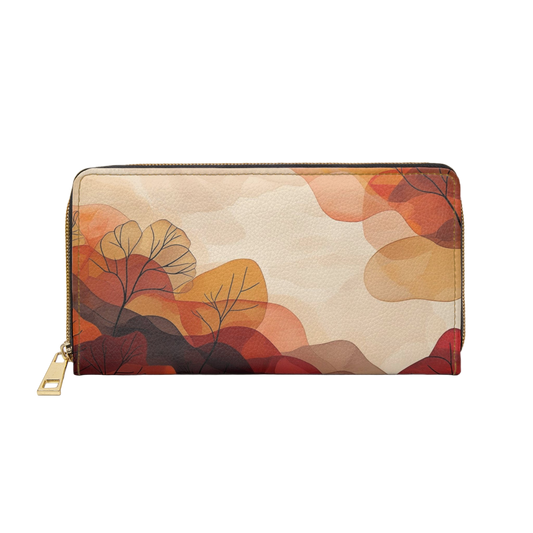 Women's Autumn Cider Leaf Wallet   - Perfect for Everyday Use & Gifting