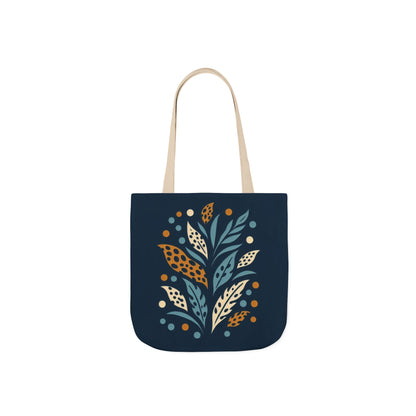 Boho Leaves Canvas Tote Bag, Great for Shopping, Beach Days, Gifts, Festivals, and Everyday Use