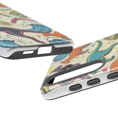 Tough Cases — Colorful Surfing Kangaroo Phone Case