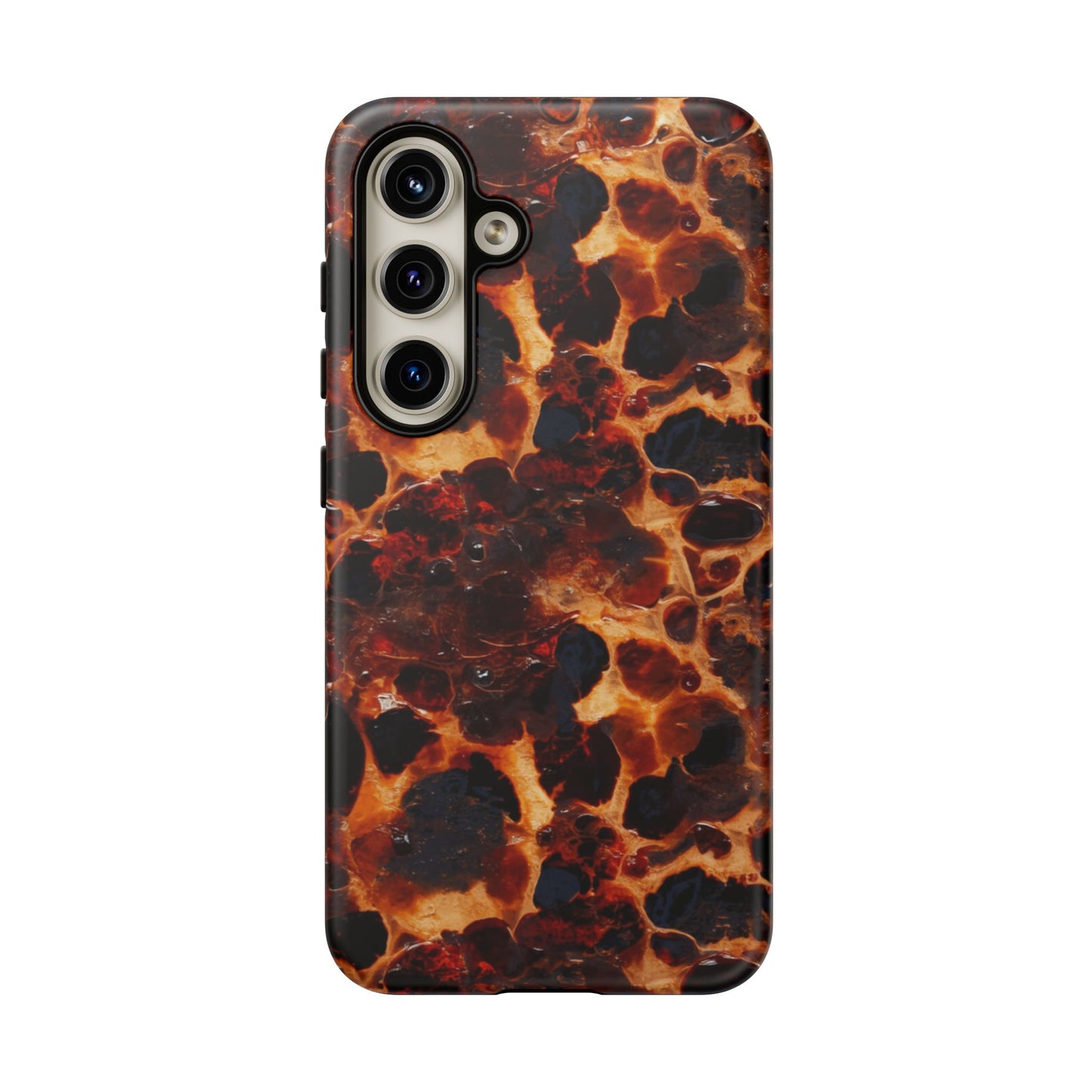 Tortoiseshell Phone Case — Protective iPhone Cover with Classic Amber Pattern