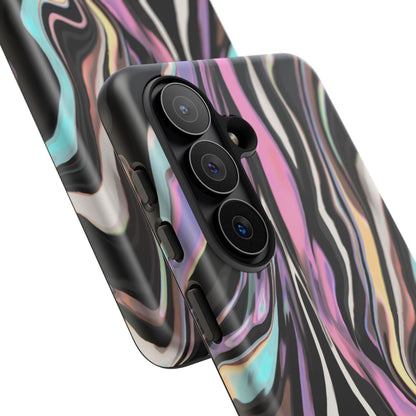 Abstract Marble Tough Phone Case — Pastel Swirl Protective Cover