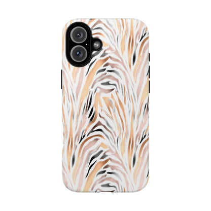 Tough Case — Neutral Watercolor Tiger Stripe Phone Case