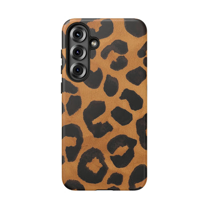 Leopard Print Tough Phone Case — Protective Animal Print iPhone Case