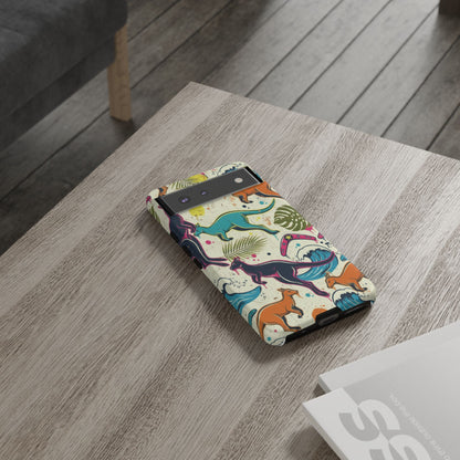 Tough Cases — Colorful Surfing Kangaroo Phone Case
