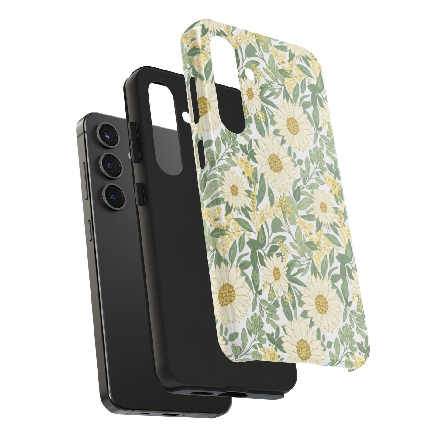 Daisy Meadow Tough Phone Case — Floral Protective Phone Cover
