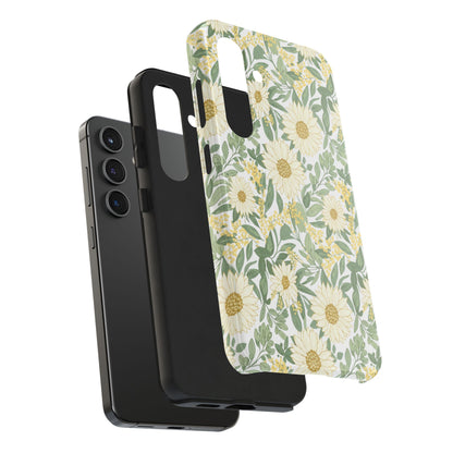 Daisy Meadow Tough Phone Case — Floral Protective Phone Cover