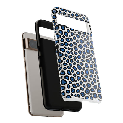 Blue Leopard Print Phone Case – Tough Protective Cover