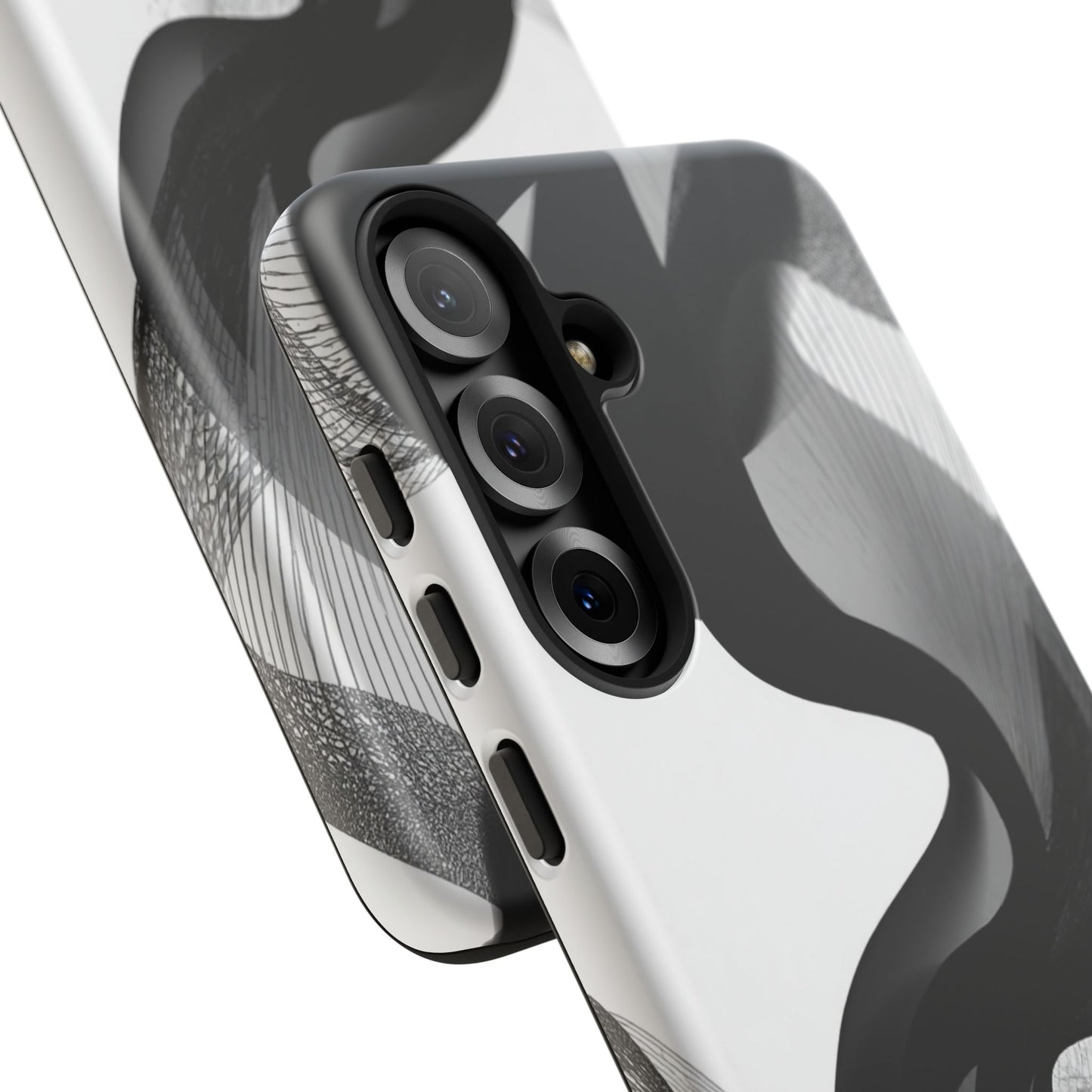 Phone Case — Monochrome Abstract Protective Cover