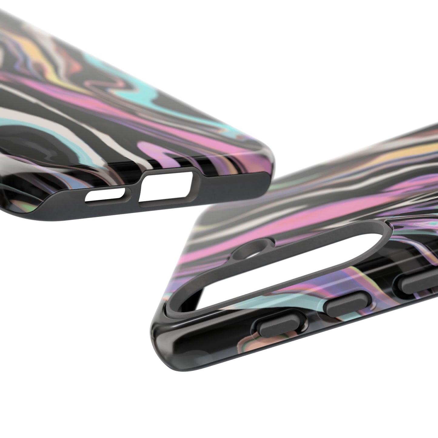 Abstract Marble Tough Phone Case — Pastel Swirl Protective Cover