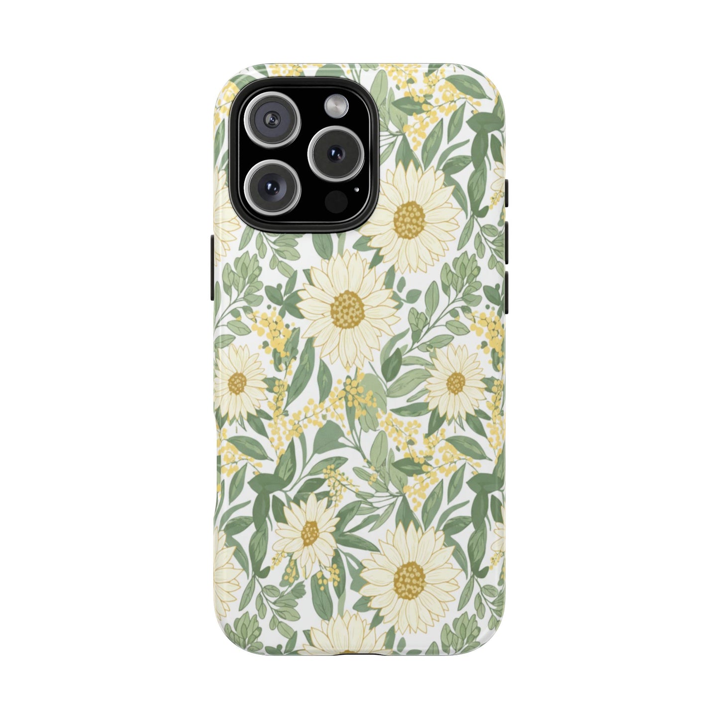 Daisy Meadow Tough Phone Case — Floral Protective Phone Cover