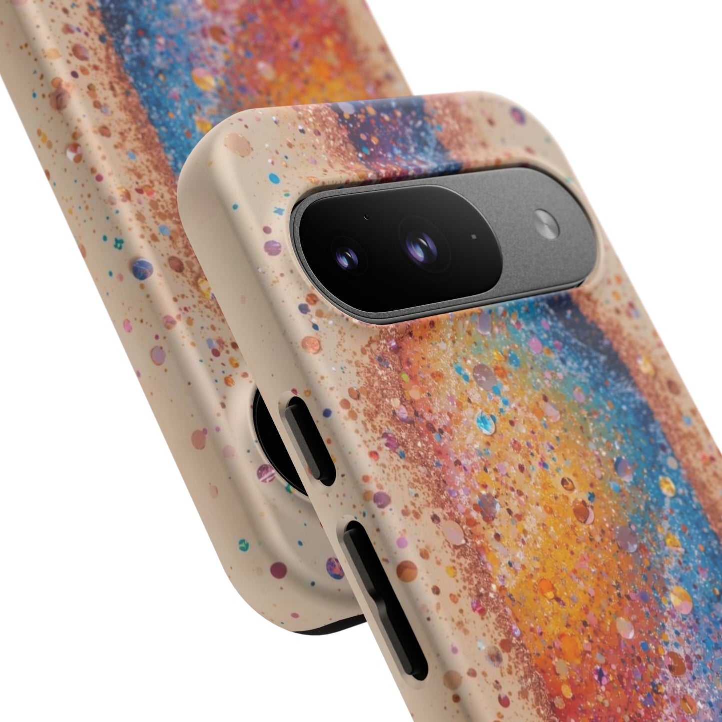 Galaxy Bottle Tough Phone Case — Colorful Nebula Splash iPhone Cover