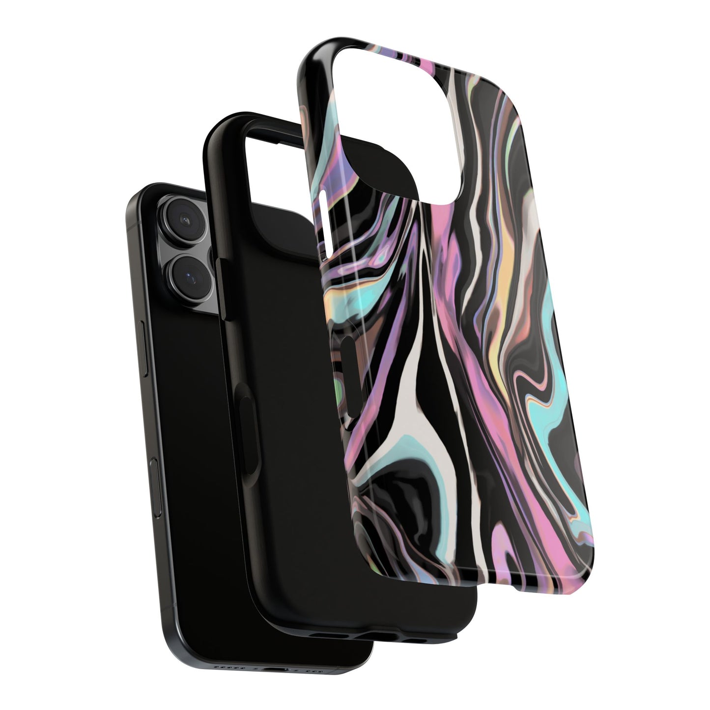 Abstract Marble Tough Phone Case — Pastel Swirl Protective Cover