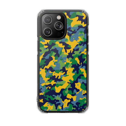 Camouflage Magnetic Clear Impact Phone Case