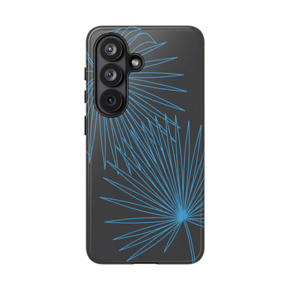 Blue Dandelion Burst Tough Phone Case — Protective Floral iPhone Cover