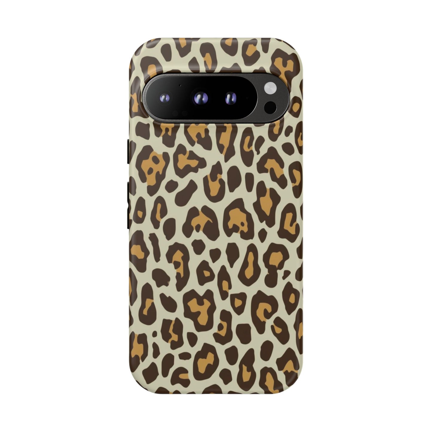 Leopard Print Tough Phone Case — Durable Protective Animal Print Case