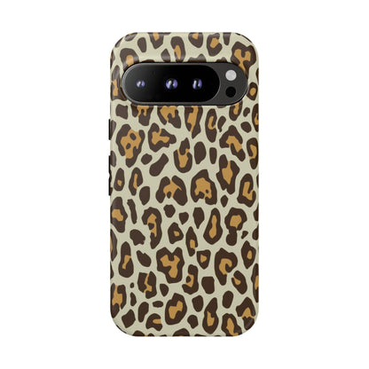 Leopard Print Tough Phone Case — Durable Protective Animal Print Case