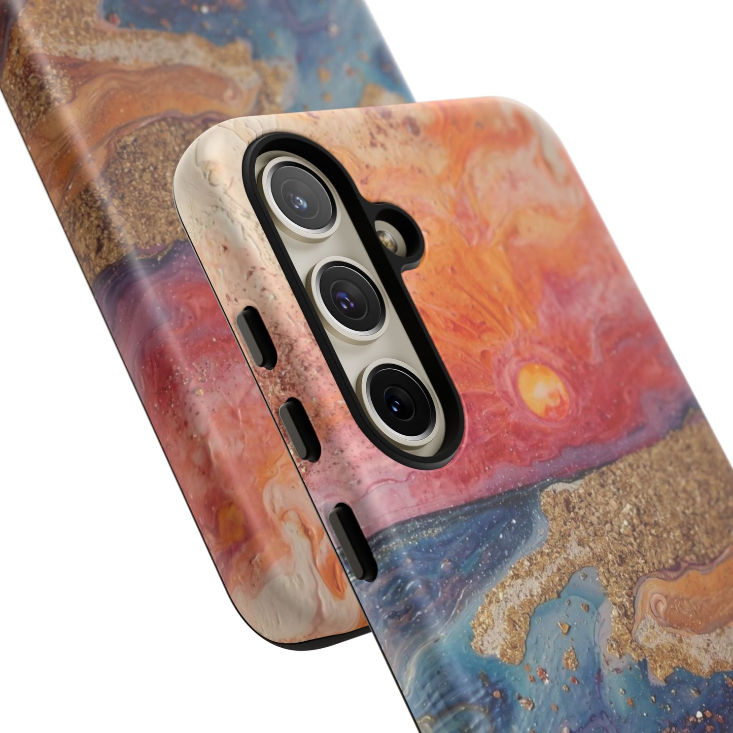 Sunset Coast Phone Case — Colorful Abstract Beach Art Tough Case
