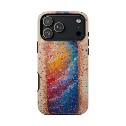 Galaxy Bottle Tough Phone Case — Colorful Nebula Splash iPhone Cover