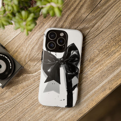 Phone Case — Black Bow Graphic Protective Cover