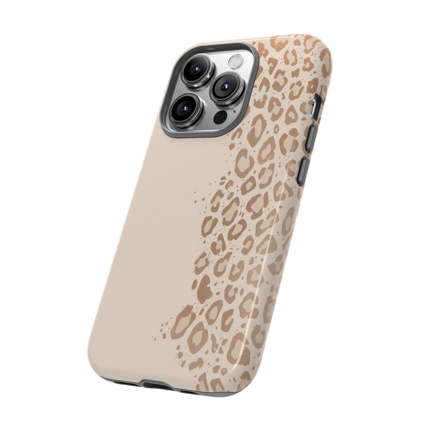 Phone Case – Beige Leopard Print Protective Cover