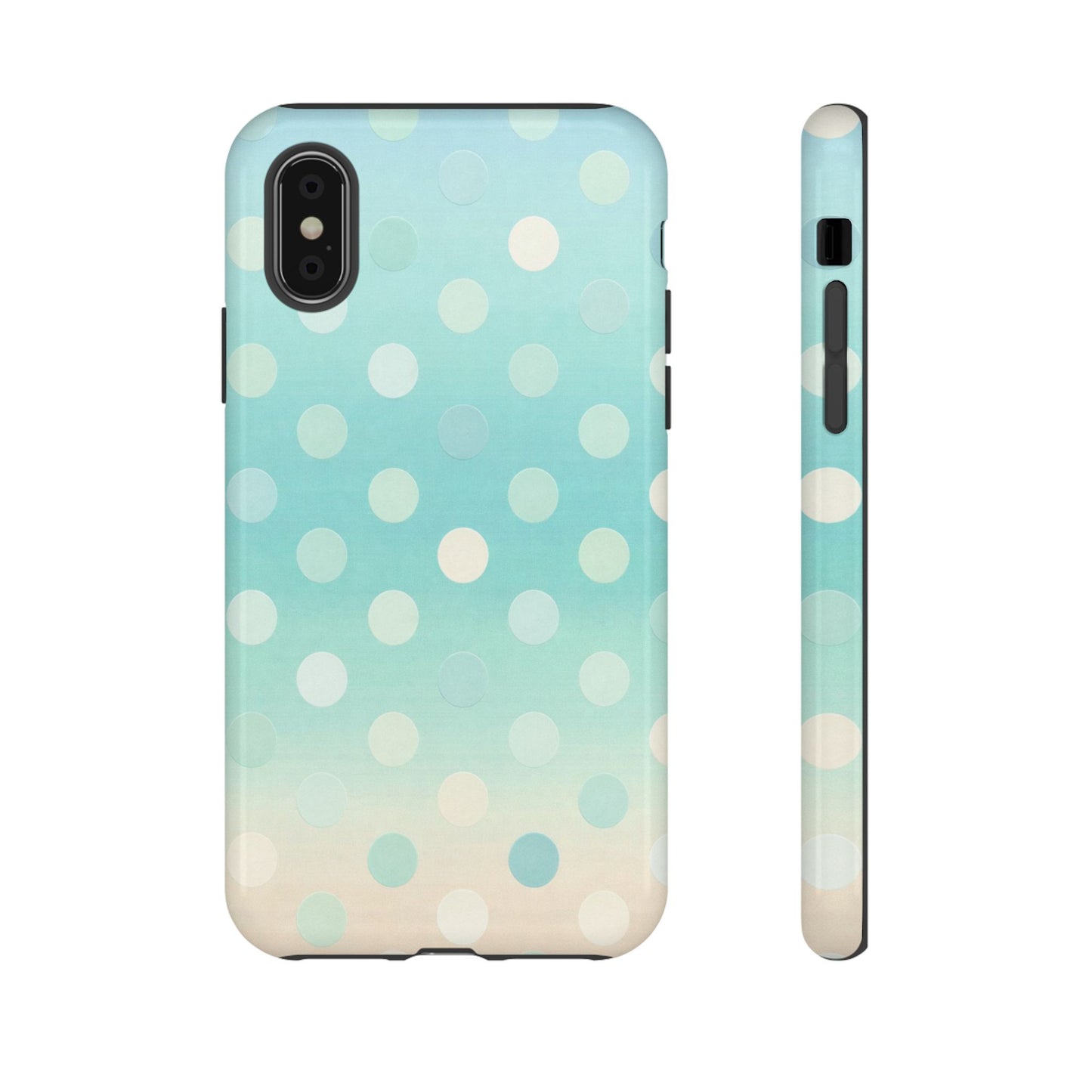 Abstract Palm Tough Phone Case — Minimal Coastal Blue Protective Cover