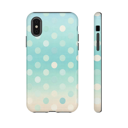Abstract Palm Tough Phone Case — Minimal Coastal Blue Protective Cover