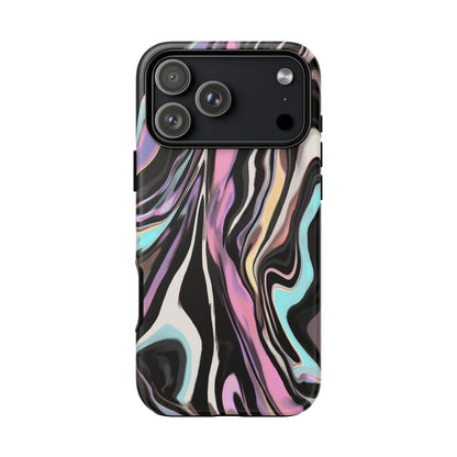 Abstract Marble Tough Phone Case — Pastel Swirl Protective Cover
