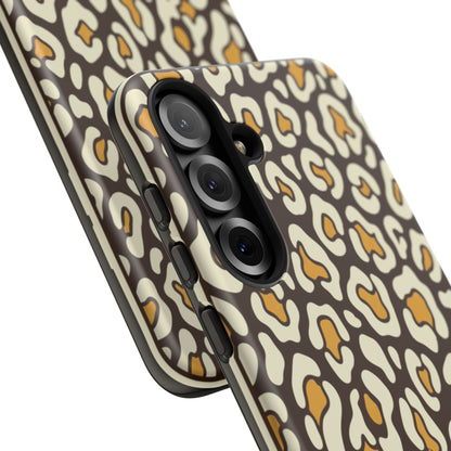 Leopard Print Tough Phone Case — Durable Protective iPhone Cover