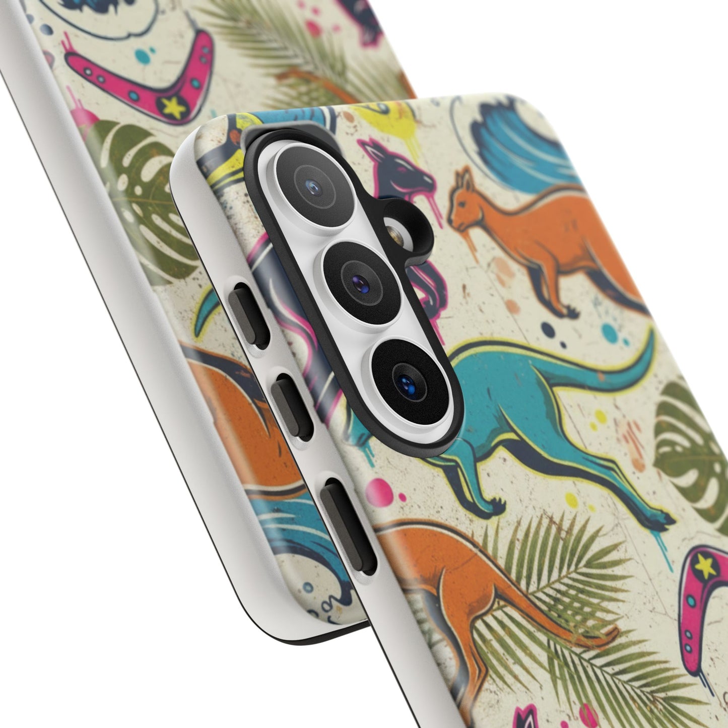 Tough Cases — Colorful Surfing Kangaroo Phone Case