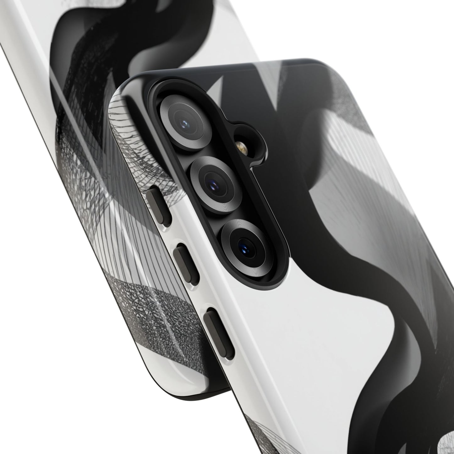 Phone Case — Monochrome Abstract Protective Cover