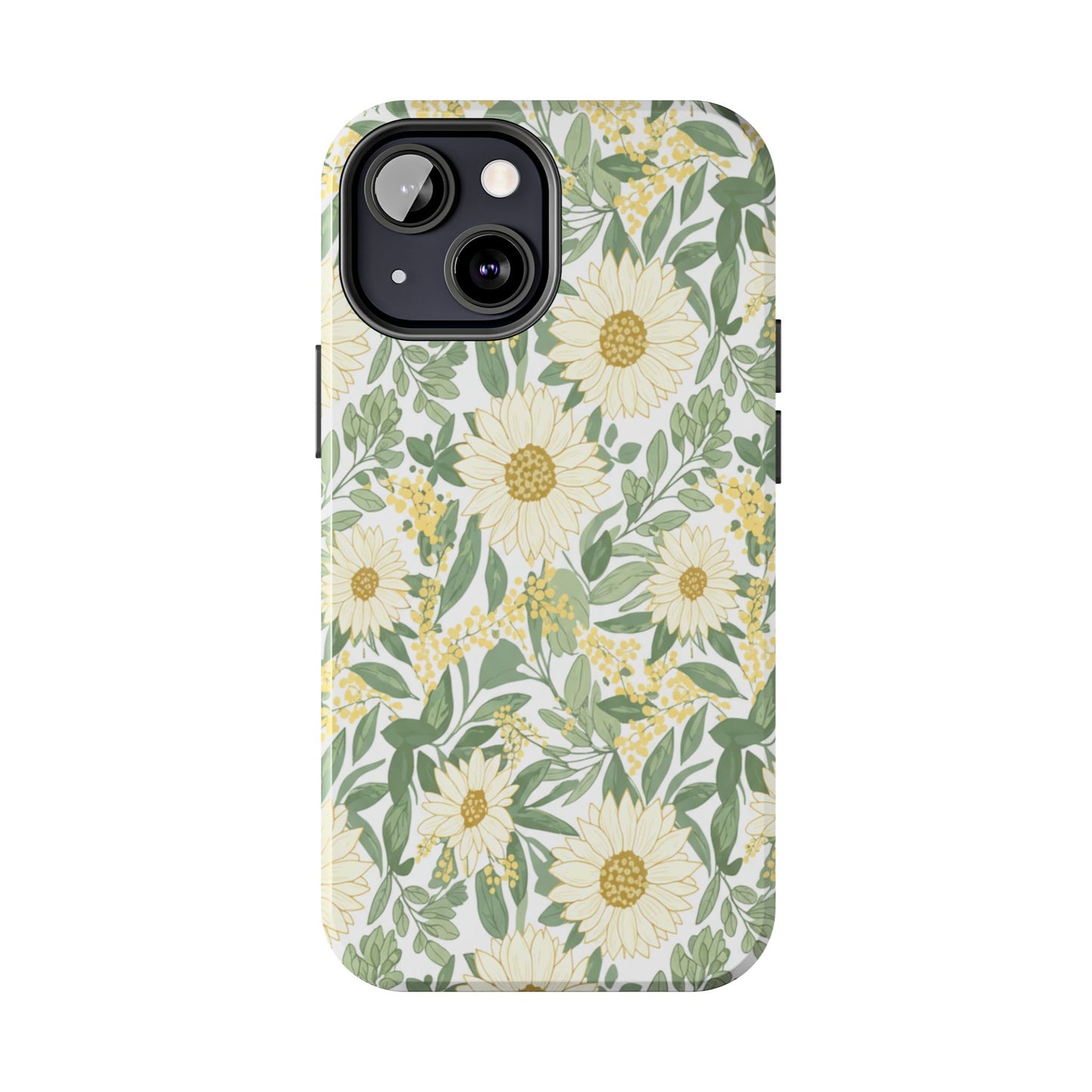 Daisy Meadow Tough Phone Case — Floral Protective Phone Cover