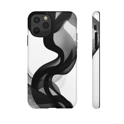 Phone Case — Monochrome Abstract Protective Cover