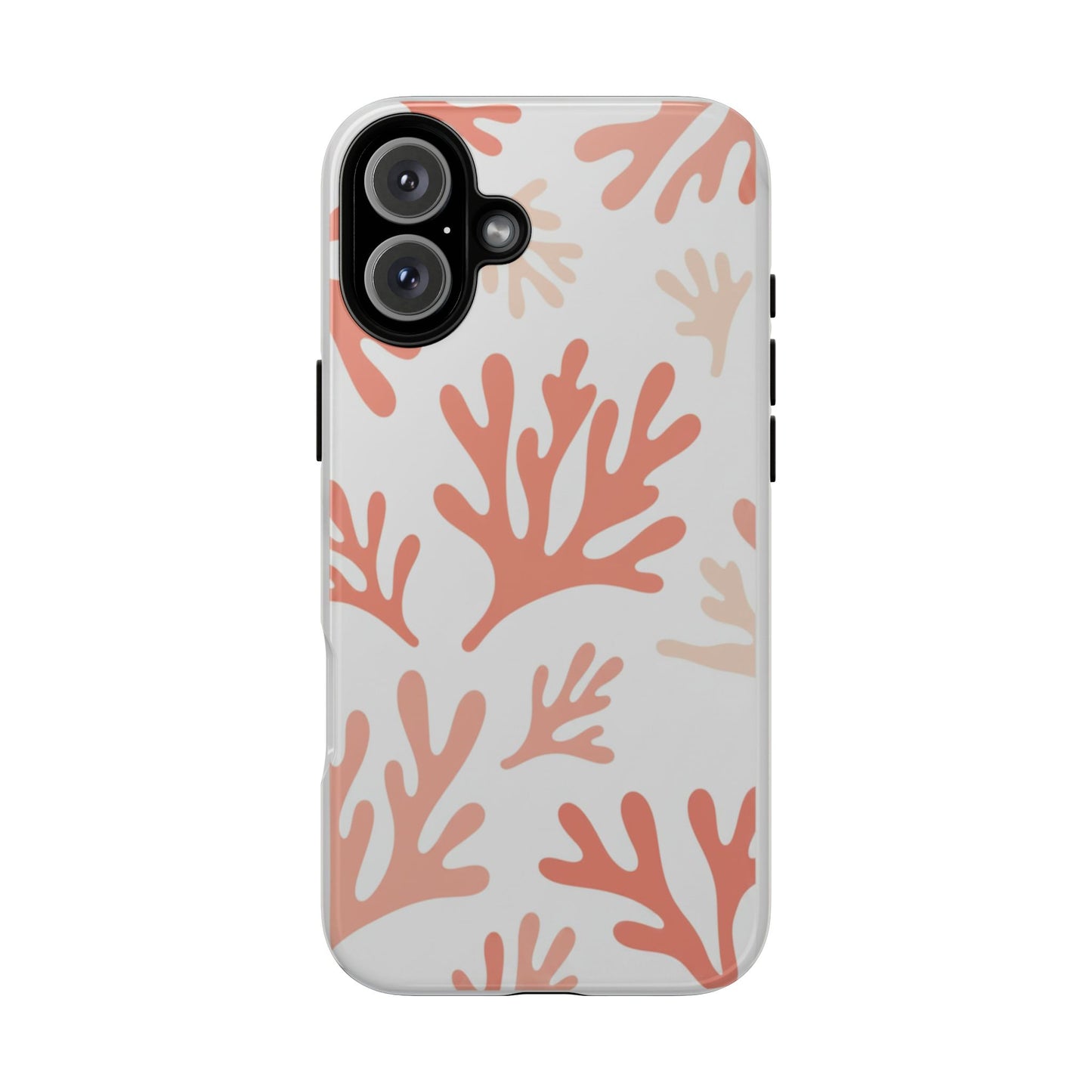 Coral Reef Pattern Tough Phone Case — Pink Beachy Protective Cover