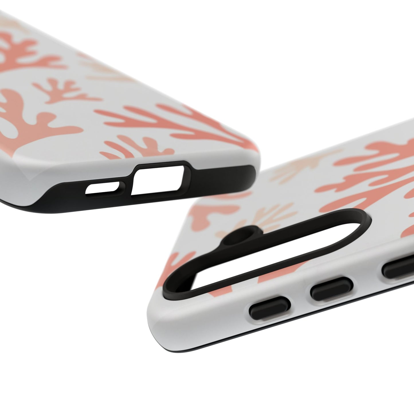 Coral Reef Pattern Tough Phone Case — Pink Beachy Protective Cover