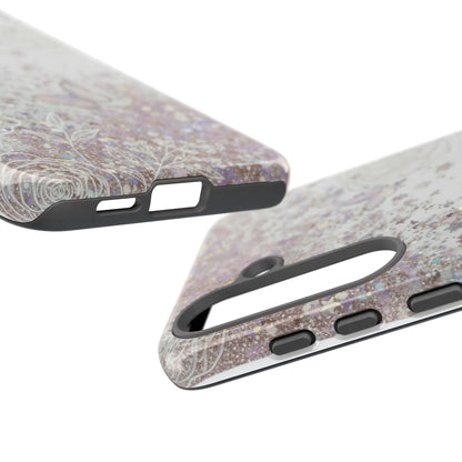 Butterfly Glitter Tough Phone Case — Floral Sparkle Protective Case