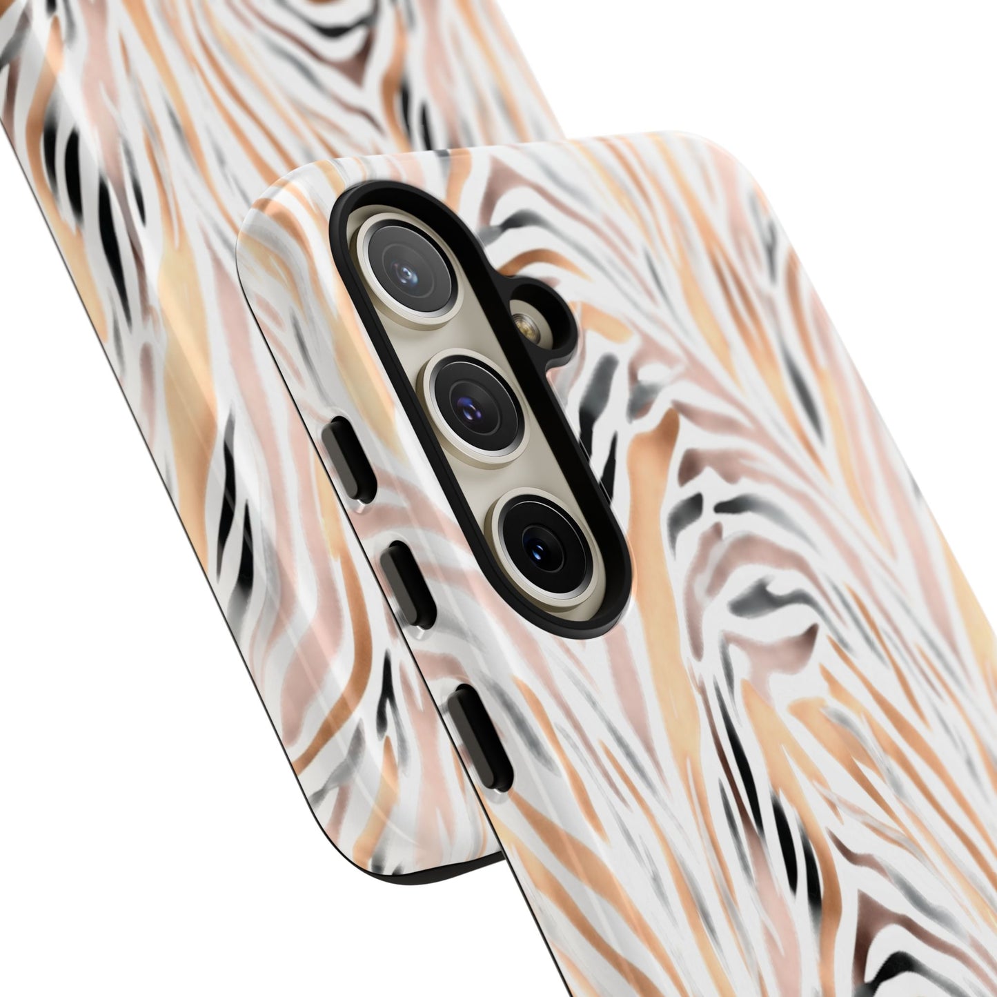 Tough Case — Neutral Watercolor Tiger Stripe Phone Case