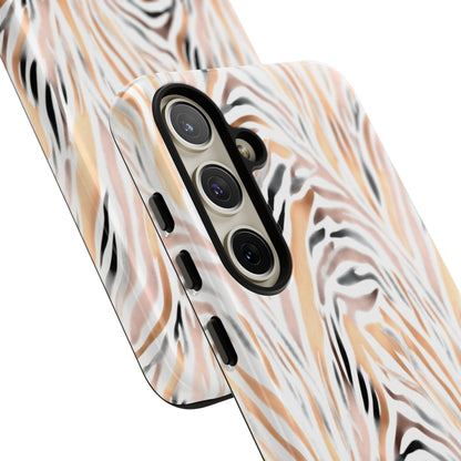 Tough Case — Neutral Watercolor Tiger Stripe Phone Case