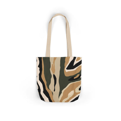 Canvas Tote Bag — Neutral Desert Camo Abstract Print