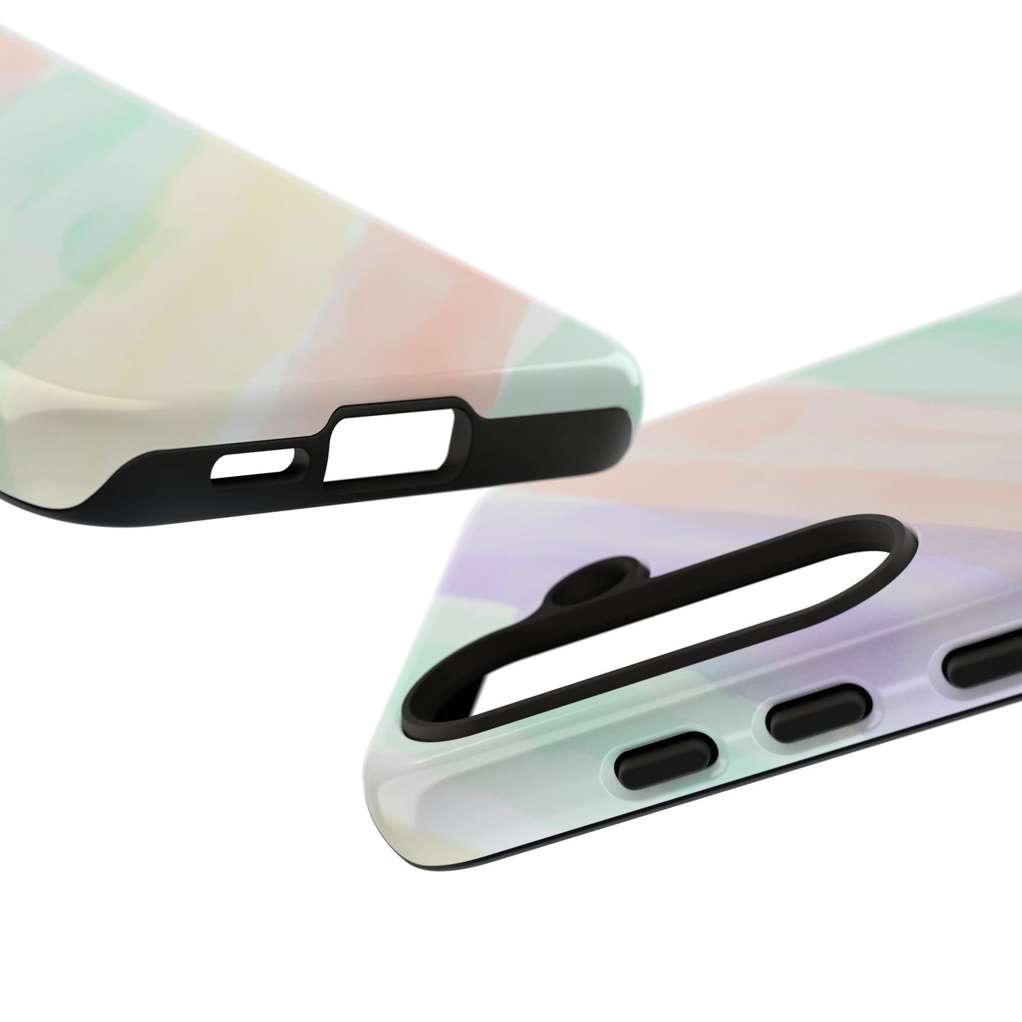Pastel Watercolor Stripe Tough Phone Case
