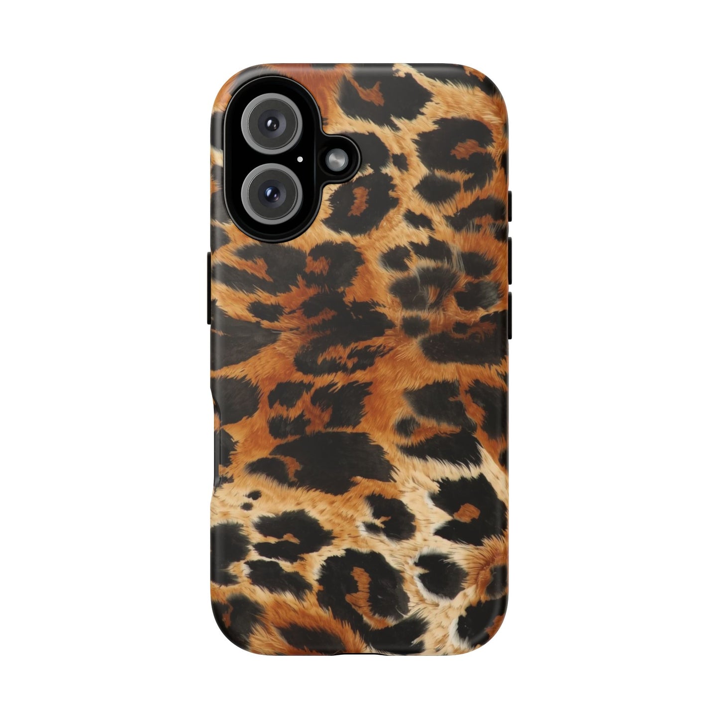 Leopard Print Tough Phone Case – Rugged Protective iPhone Cover