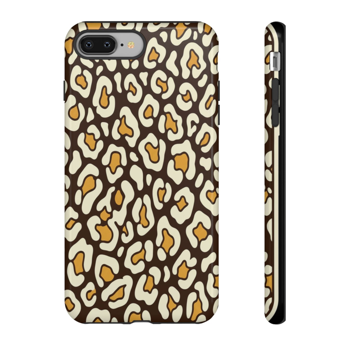 Leopard Print Tough Phone Case — Durable Protective iPhone Cover
