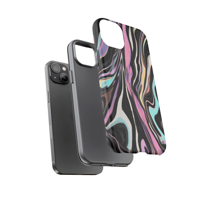 Abstract Marble Tough Phone Case — Pastel Swirl Protective Cover