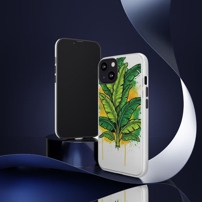 Tropical Banana Leaf Phone Case — Vibrant Green Plant Protector
