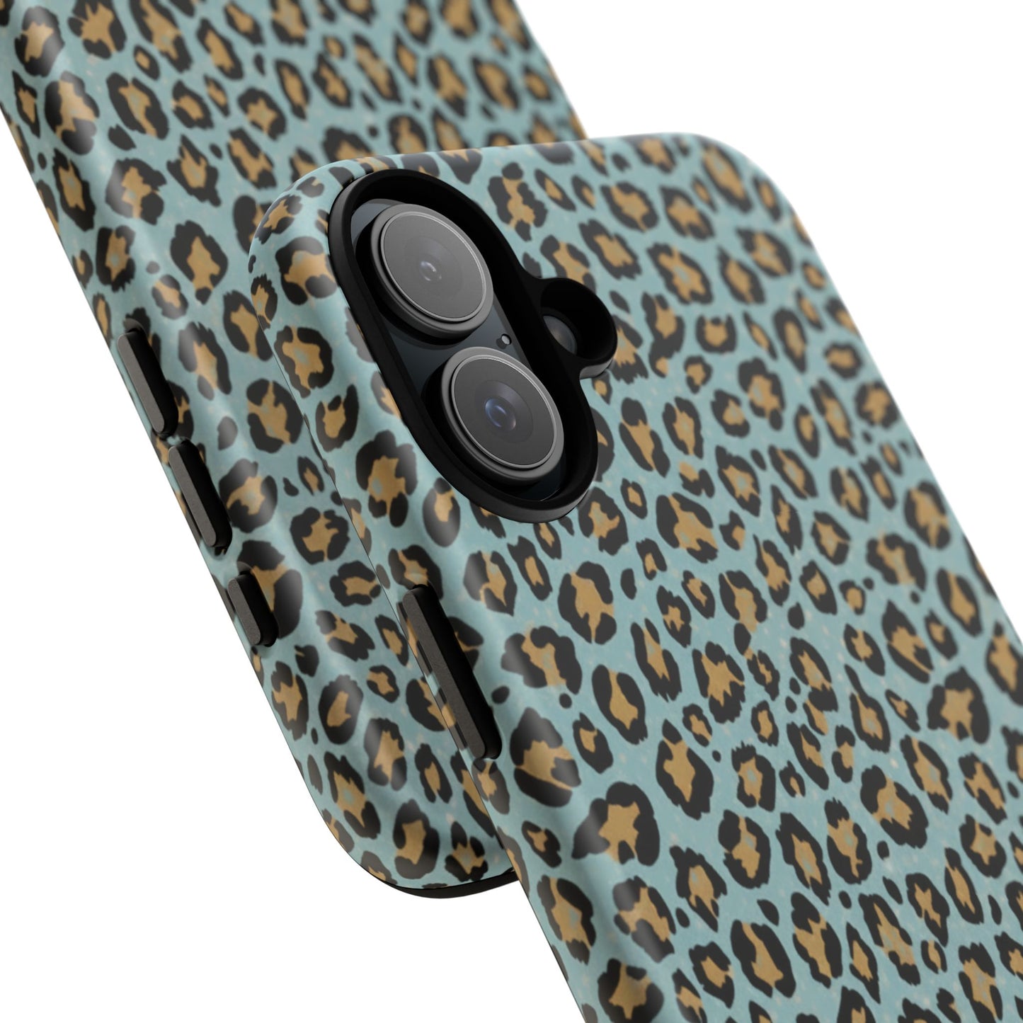 Leopard Print Tough Phone Case - Blue Cheetah Protective Cover