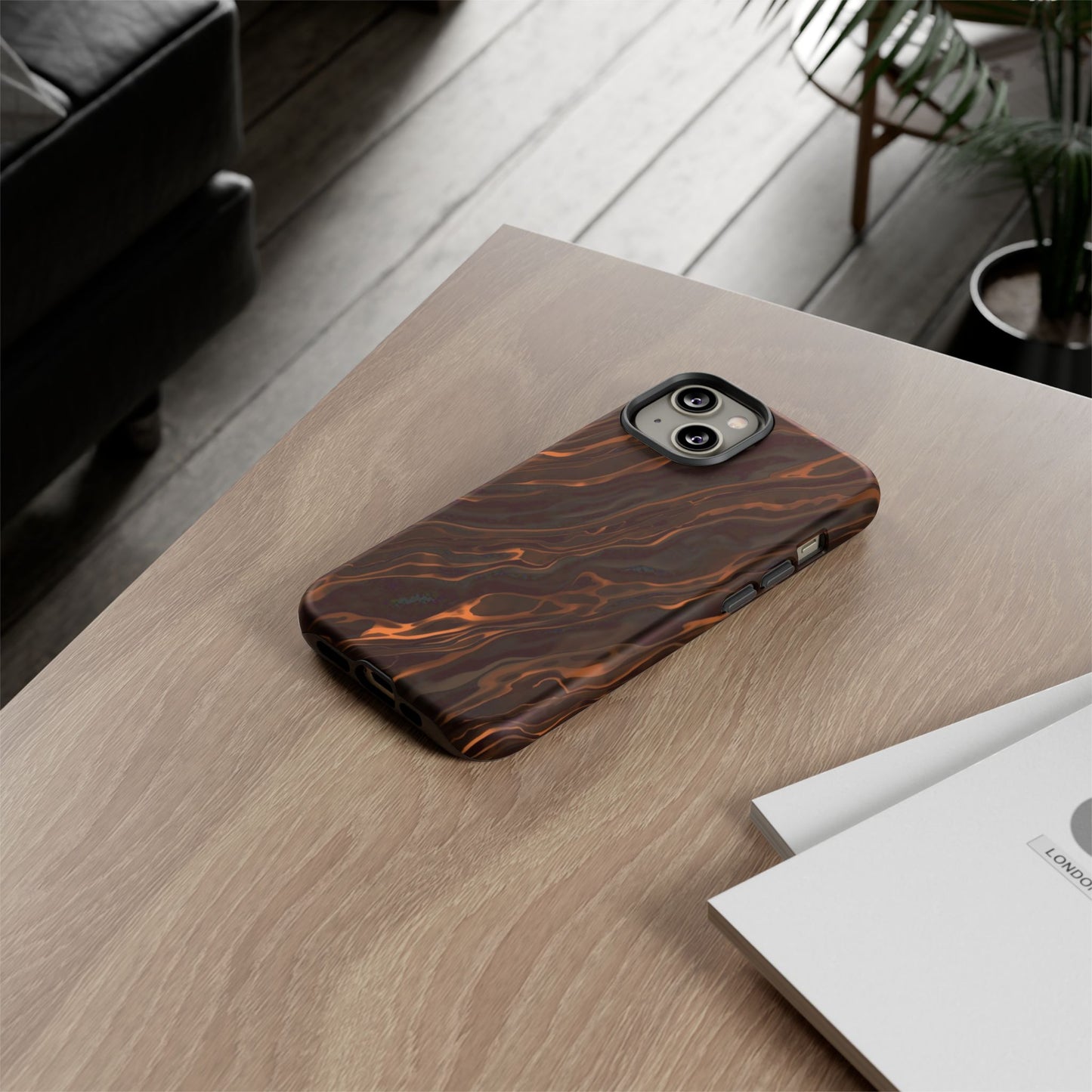 Copper Swirl Phone Case — Tough Protective iPhone Cover