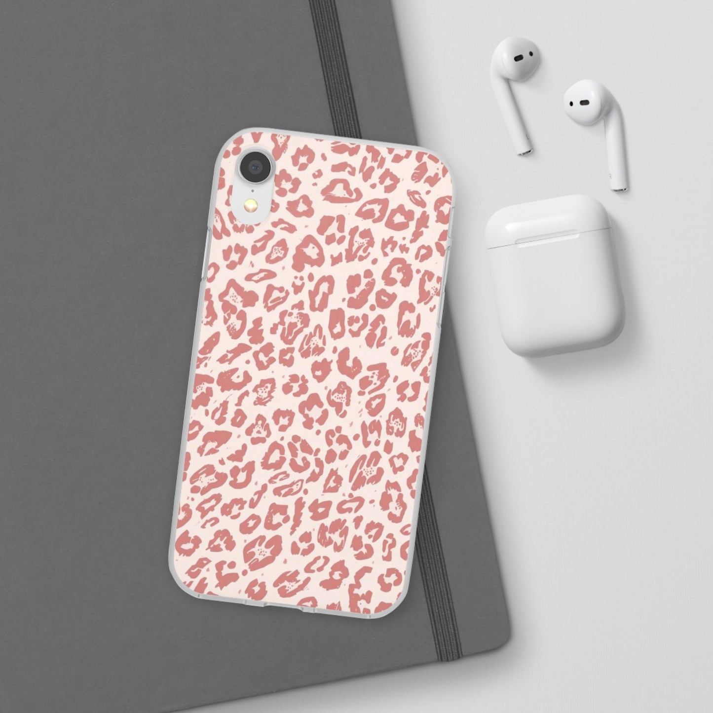 Pink Leopard Print Phone Case – Slim Flexible Protective Cover