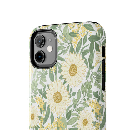Daisy Meadow Tough Phone Case — Floral Protective Phone Cover