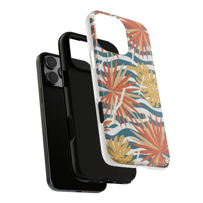 Tropical Palm Tough Phone Case – Retro Wave Floral Protective Cover