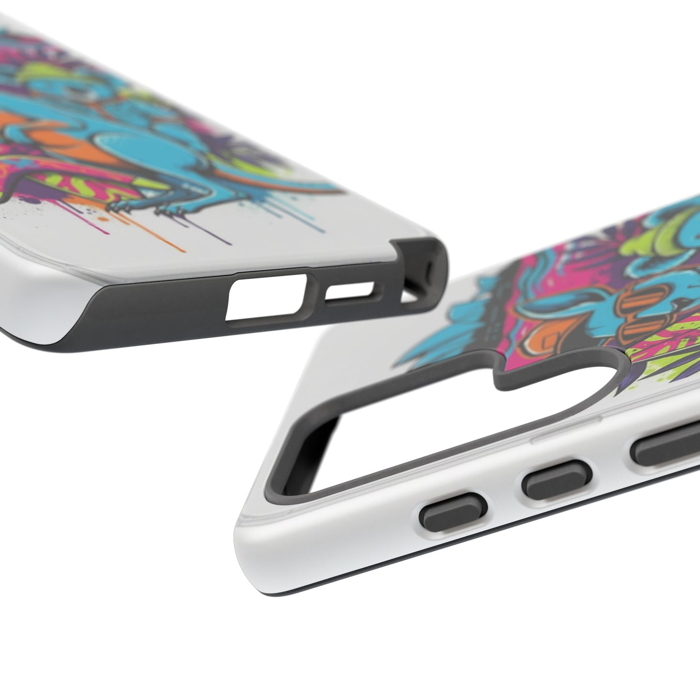 Kangaroo & Koala Surf Phone Case — Retro Neon Beach Art Tough Case